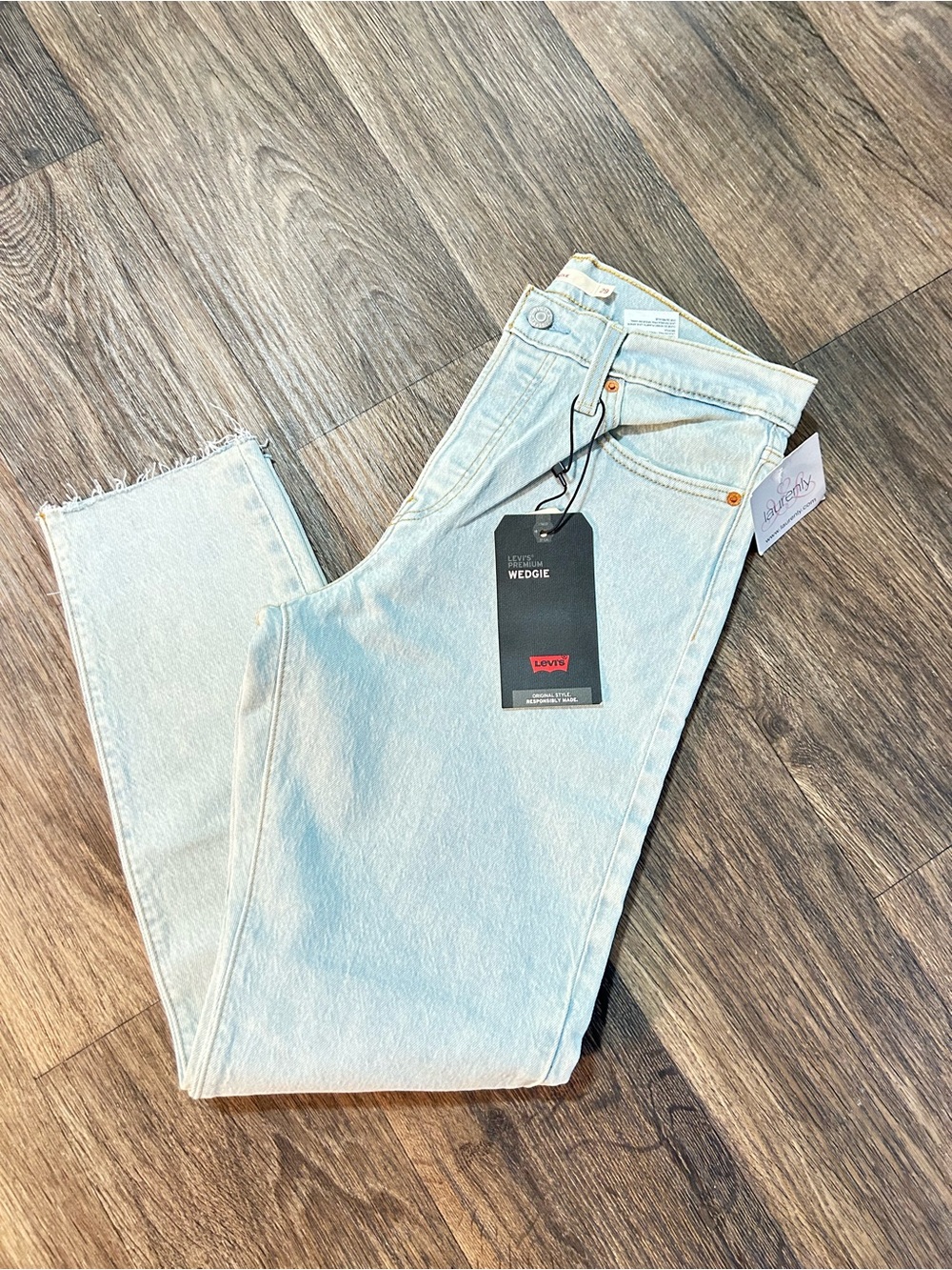 Levi's Straight Leg High-Rise Jeans in Light Blue
